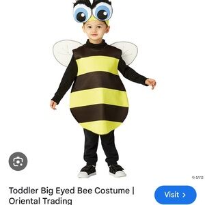 Toddler Big Eyed Bee Costume - Yellow and Black bind D12 12d